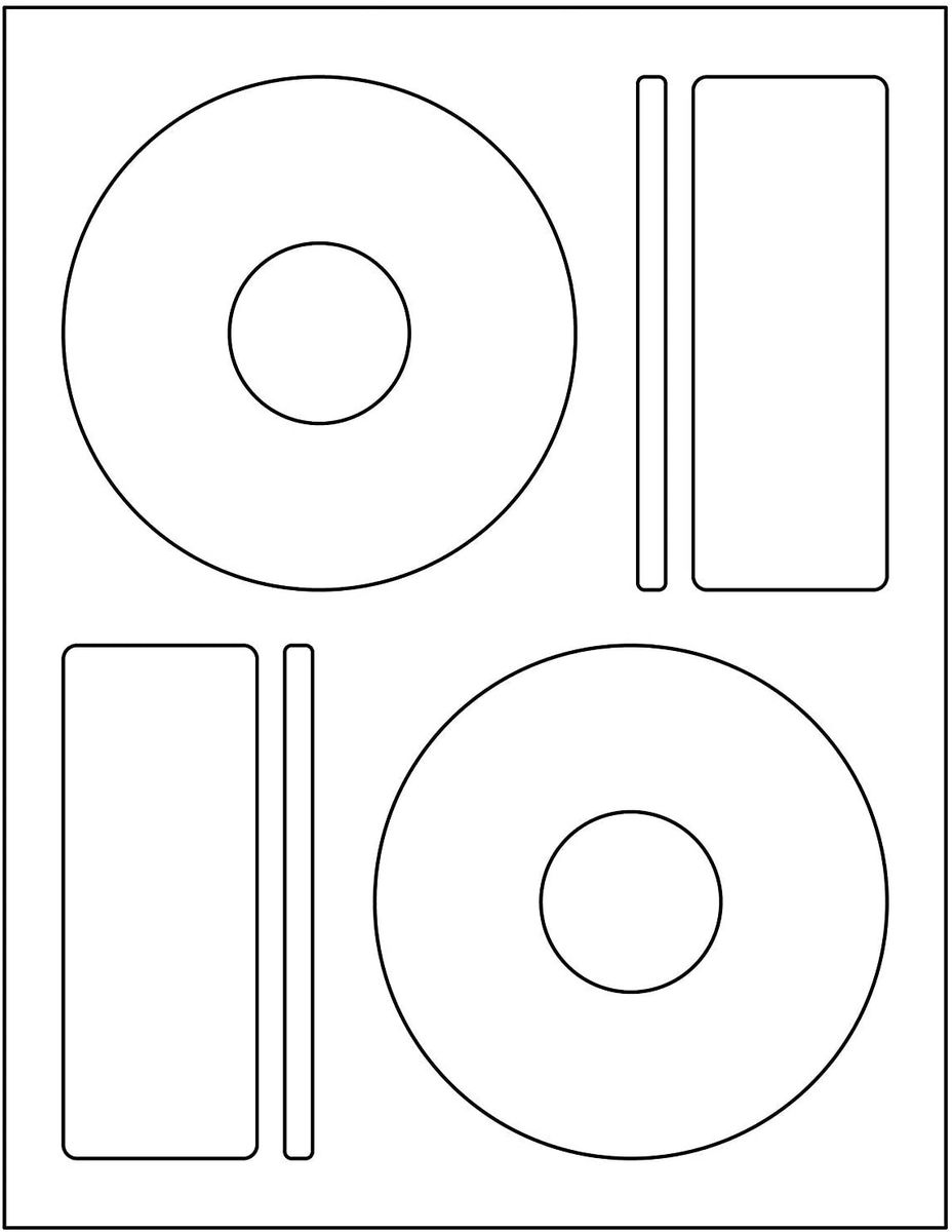 ProLine® Premium CD/ DVD Laser and Ink Jet Labels Compatible to Memorex ...